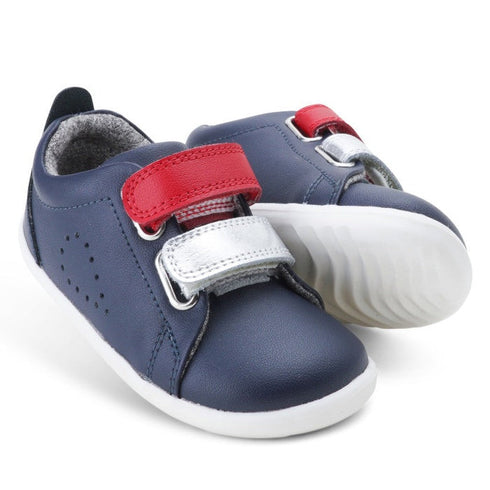 Bobux Step Up SU SWITCH Grass Court Sneaker Navy Clearance